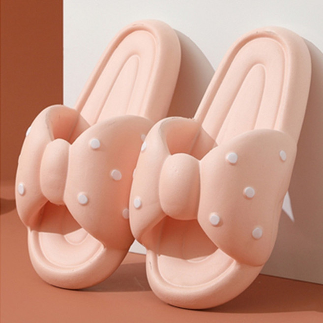 마마초이스 리본 층간소음 EVA 쿠션 슬리퍼, 러블리 핑크, 1개