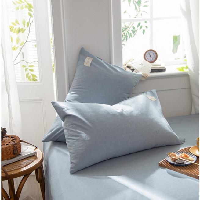 꿀잠오는 부드러운 순면 베개커버