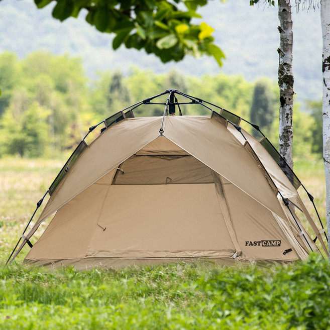 패스트캠프 오토4 원터치 사각 그늘막 텐트, 탄, 4인용