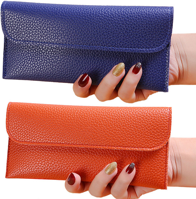 Elsso 簡約設計零用錢信封纖薄長夾 2入