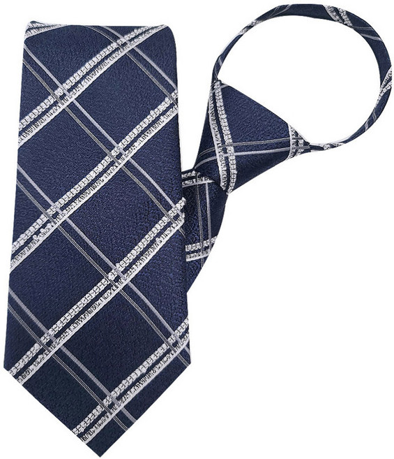 엘르 남성용 패션 자동 지퍼 네바다 넥타이