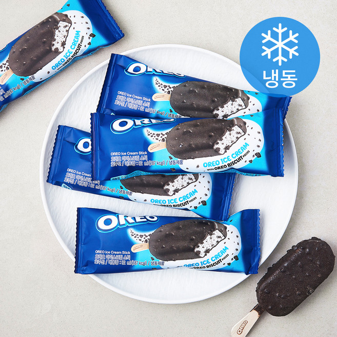 오레오 아이스크림 스틱 (냉동), 92ml, 1개입, 5개
