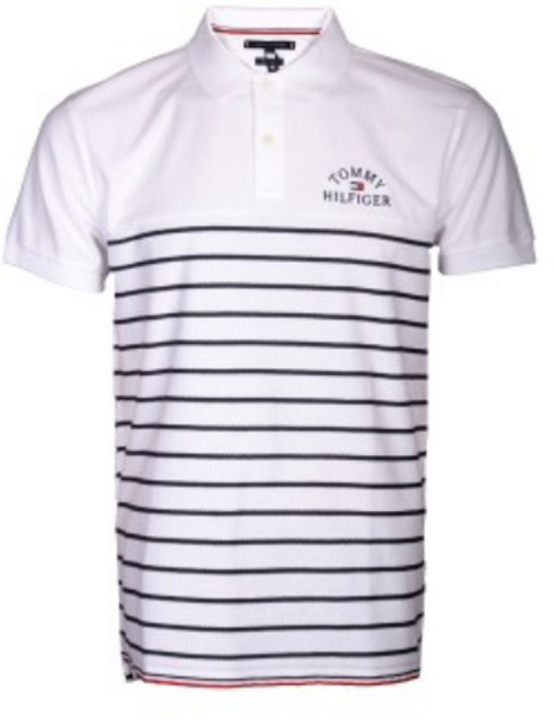 타미힐피거 남성용 브레튼 스트라이프 텍스쳐 티셔츠 M MW13154