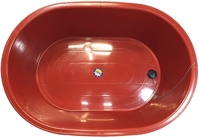 보급형 반신욕조 소형, 레드, 1개