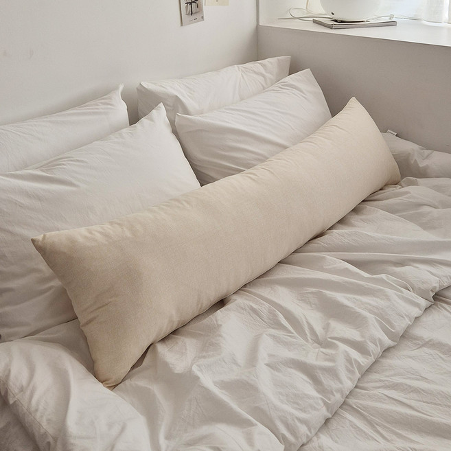 아임리빙 국내제조 세미화이바 코스모 다용도 바디필로우, 크림