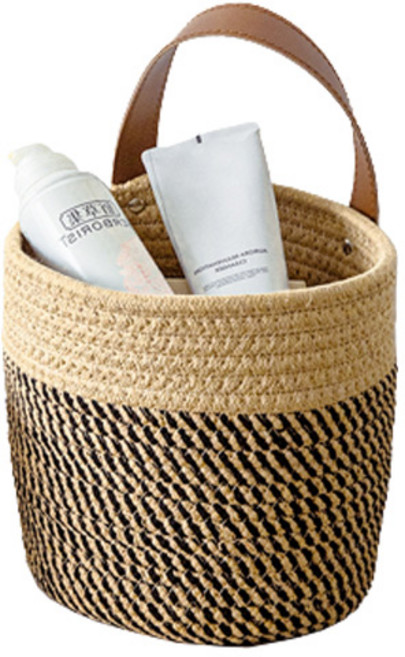 올러바웃 벽걸이 화분 바구니, 브라운블랙, 1개