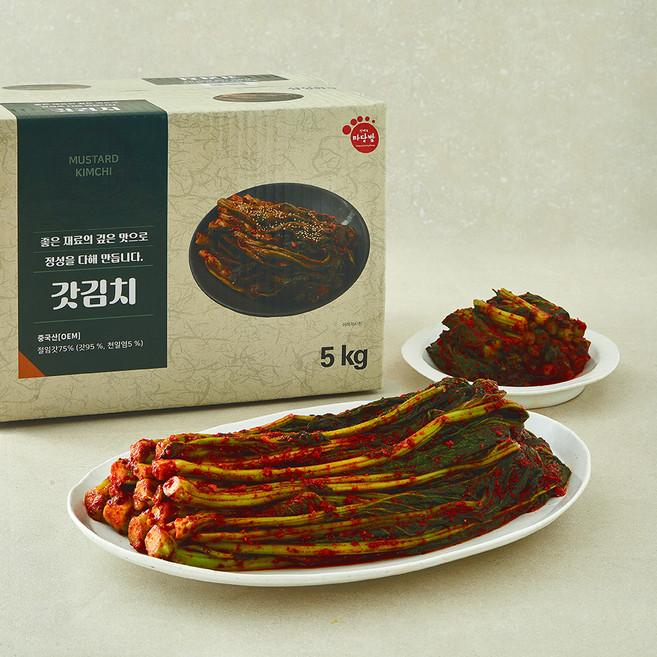 마당발 갓김치, 5kg, 1개