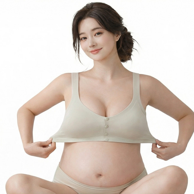 메오 노와이어 똑딱 일체형 수유 브라