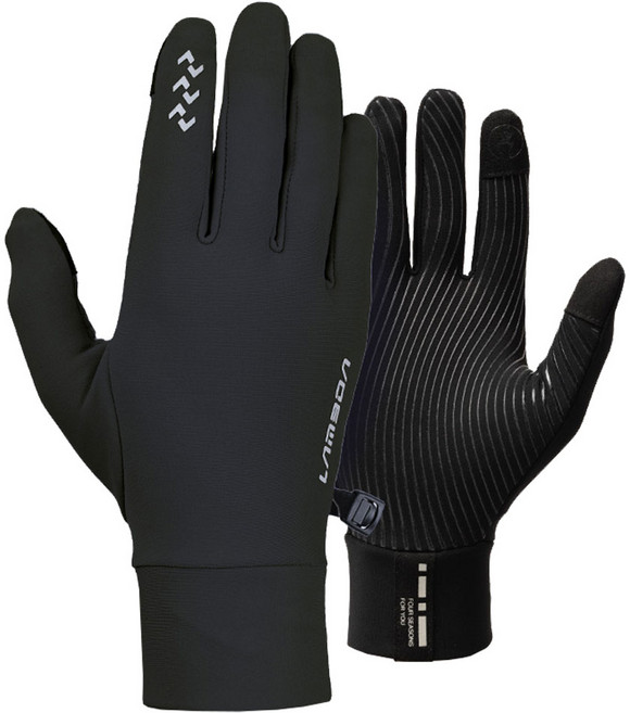 라메다 방풍 기모 스포츠장갑 양손착용 6066, 블랙, 1세트