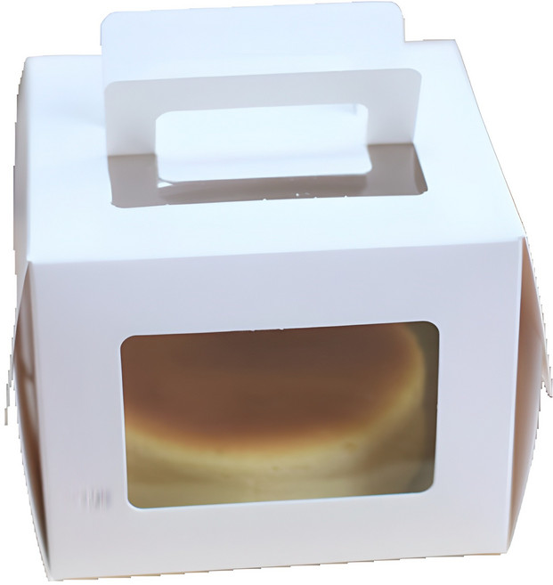 E Home Baking 烘焙 韓國製迷你開窗蛋糕盒, 白色的, 10個