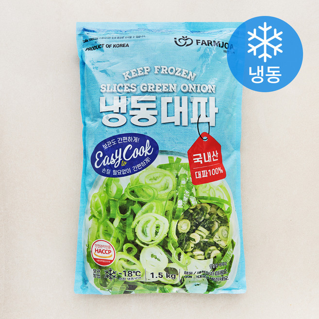 친정엄마꾸러미 팜조아 대파 (냉동), 1개, 1.5kg