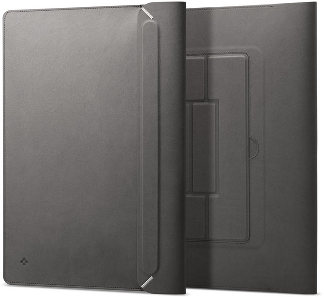 슈피겐 노트북 15 16 맥북 가죽 파우치 슬리브 발렌티누스S, 시티그레이(AFA06424), 1개