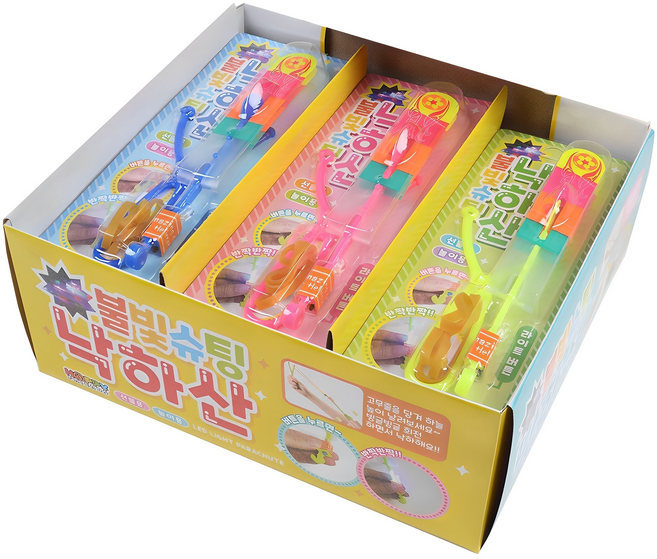 LED發光彈射降落傘, 1組, 顏色隨機