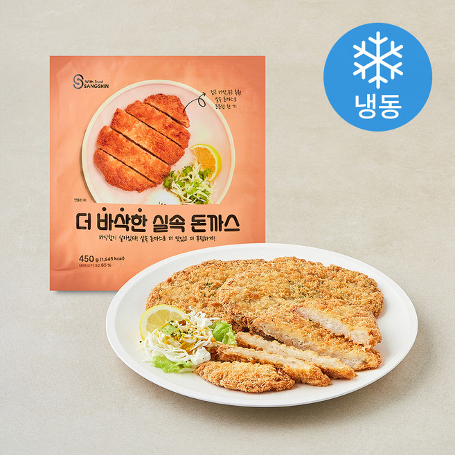상신 더 바삭한 실속돈까스 3개입 (냉동), 450g, 1개