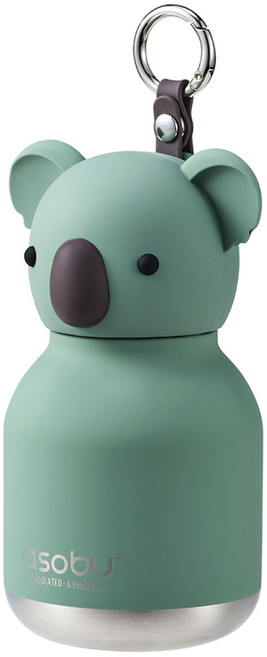아소부 스텐 진공 보온보냉 캐릭터 키링 미니 베스티 텀블러, 코알라, 1개, 200ml