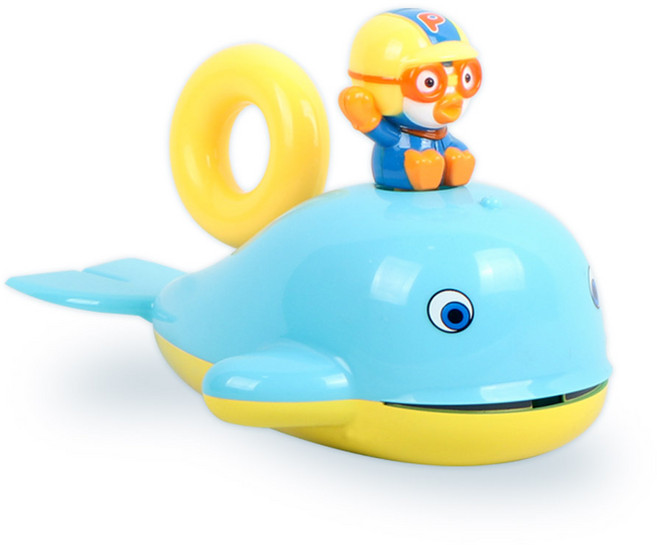 뽀로로 고래 분수 목욕놀이완구, 혼합색상, 1개