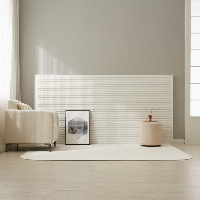 이니띠움 생활방수가 가능한 워셔블 코지 라운드 러그