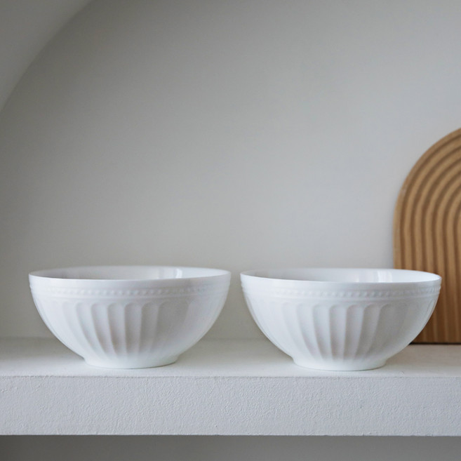 애스크제이 라보니 화이트웨어 클래식 면기, 2개