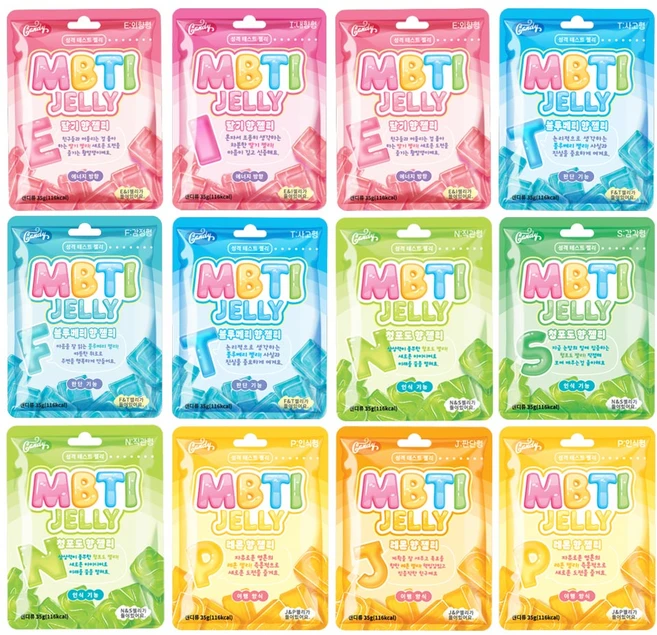candy 과일향 MBTI 성격 테스트 젤리, 12개, 35g - 쿠팡