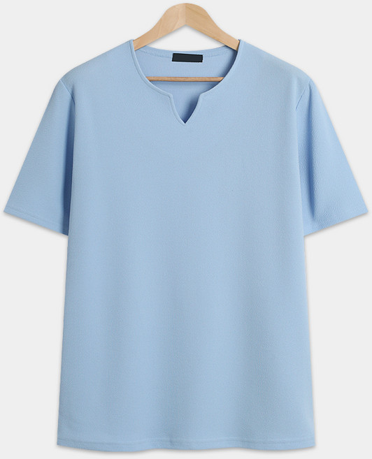 탑보이 앞트임 엠보 반팔티 LW003