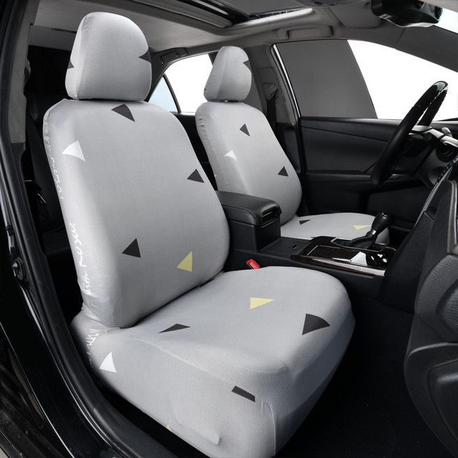 Ez2mk 사계절 일체형 방수 시트 보호 커버 앞좌석 MS-1490, 패턴그레이, 1개