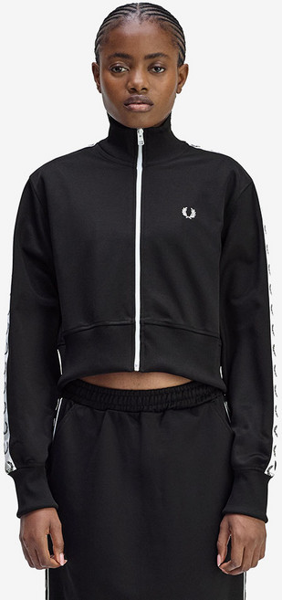 FRED PERRY 女款短版飾帶運動夾克 J4133