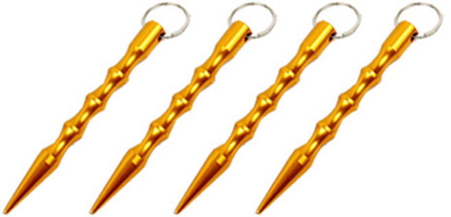 초강력 쿠보탄 휴대용 호신용품 옐로, 4개