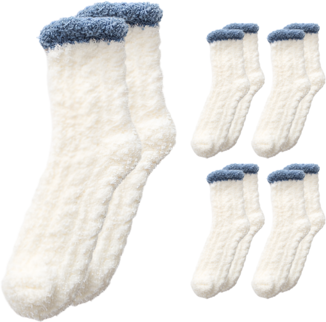 로이홈 보들이 기모 융 수면양말 5켤레