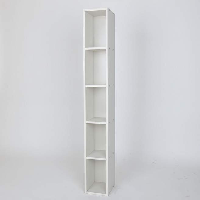 퍼티크 인테리어 틈새장 200, 밀크화이트, 5단