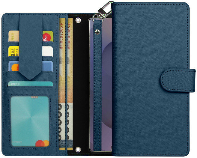 모나프리 소가죽 피노 스트랩 다이어리 휴대폰 케이스