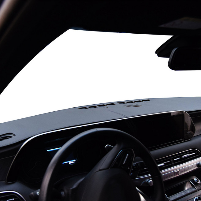 한국코리스 프리미엄 가죽 대쉬보드커버, 블랙(상판), 랜덤발송(하판), 현대 아이오닉5(HUD유), 현대