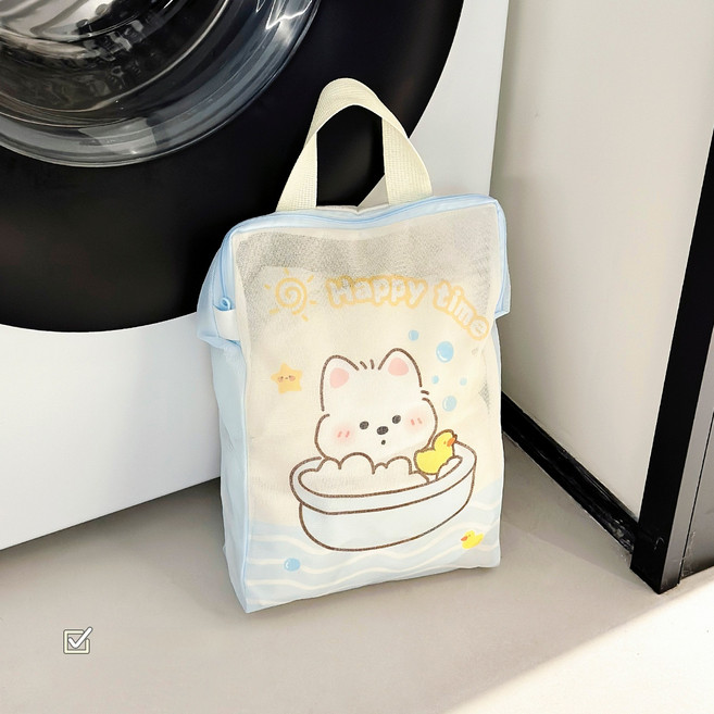 뉴토피아 가정용 강아지 옷 변형 오염 방지 세탁망 중형, 혼합색상, 1개