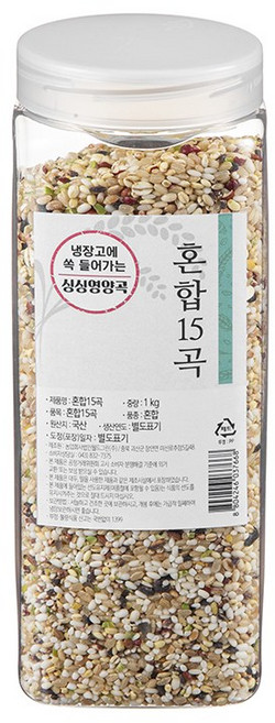 월드그린 싱싱영양통 혼합 15곡, 1kg, 1개