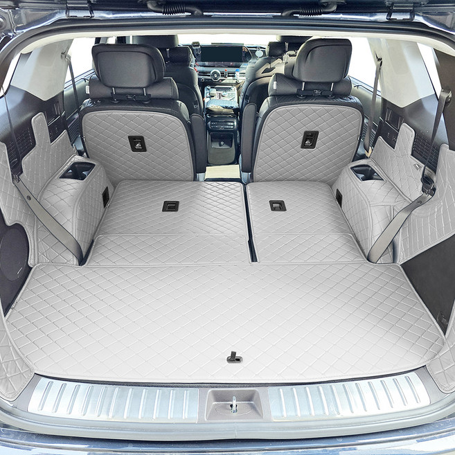 비비키 프리미엄 풀커버 트렁크매트, 더뉴 팰리세이드 8인승 자동폴딩 2022년~2024년, 샌드베이지