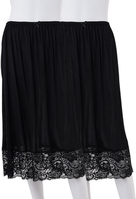 KerriLucy 蕾絲嫘縈8分裙 2入