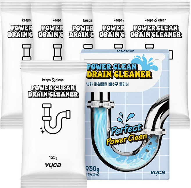 뷰카 파워클린 배수구 클리너, 930g, 1개