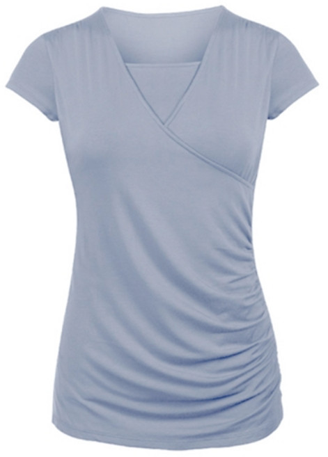 알로데 넥 반팔 크로스 수유 반팔 티셔츠