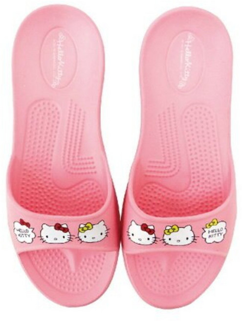 Hello Kitty Action舒適拖鞋 成人 止滑 26.5cm 粉色 1雙