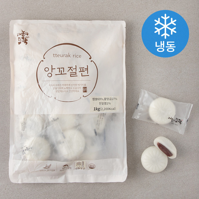 자농의뜨락 앙꼬절편 (냉동), 1kg, 1개입, 1개