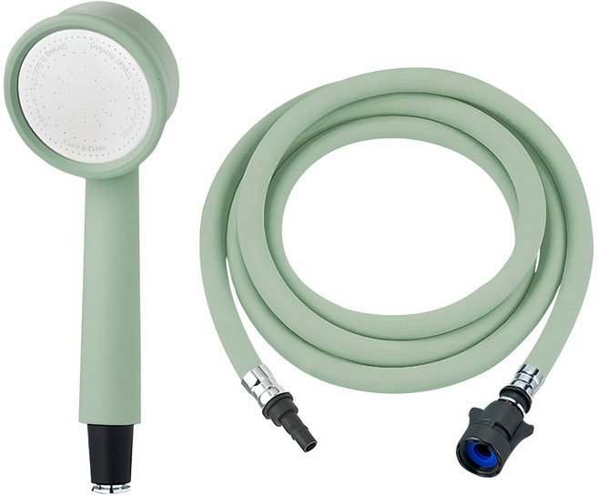水博士 馬卡龍一鍵式蓮蓬頭 + 軟管 2米套組, 1組, 薄荷