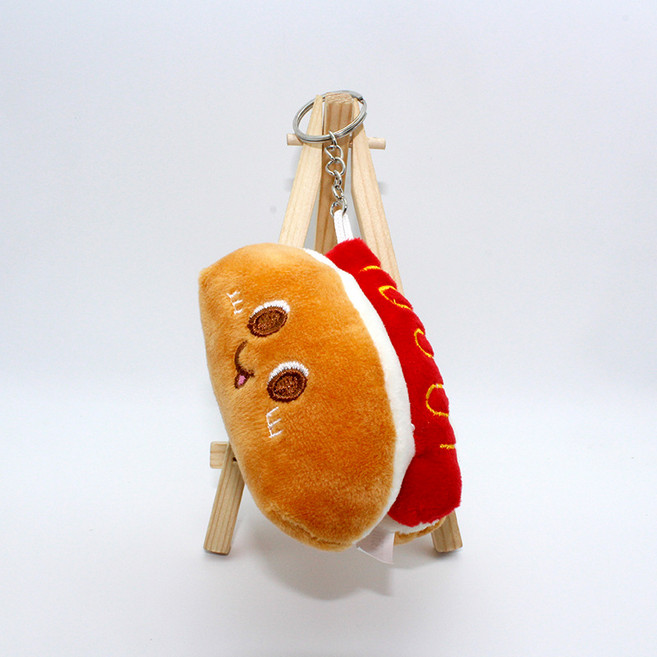 도림 배달 패스트푸드 자동차 키링, 핫도그, 1개