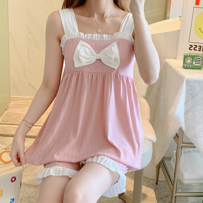 피어니스트 여성용 요정날개 썸머 파자마 세트