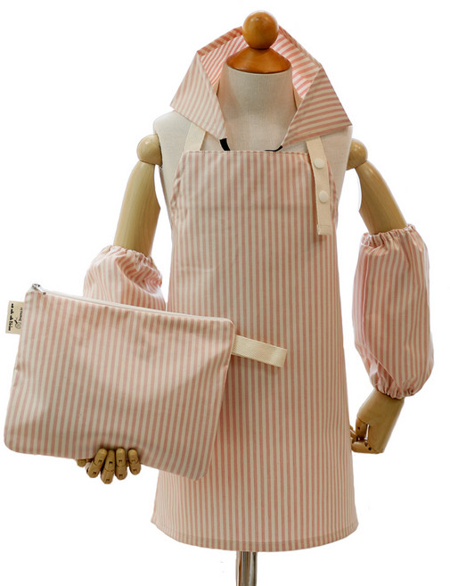 세맘스 아동용 TPU 방수 앞치마 + 두건 + 가방 + 토시 세트