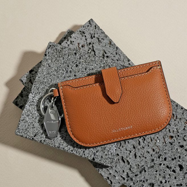 질스튜어트 ACC 보우 소가죽 카드지갑 + 키링 겸 참장식 세트