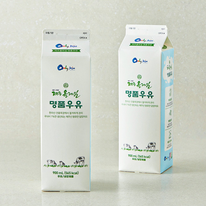 제주올레길 명품우유, 2개, 900ml