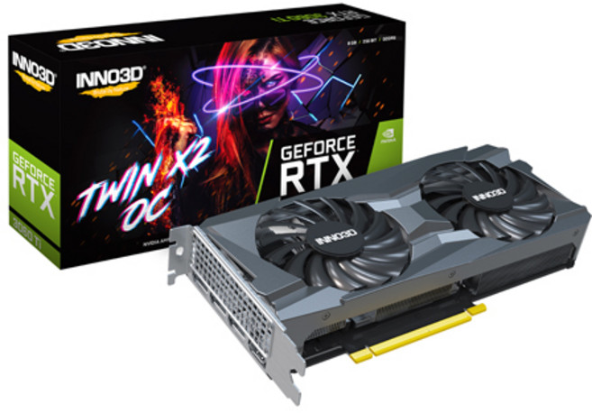 INNO3D 지포스 RTX 3060 Ti TWIN X2 OC LHR 8GB 그래픽카드 (아이노비아)