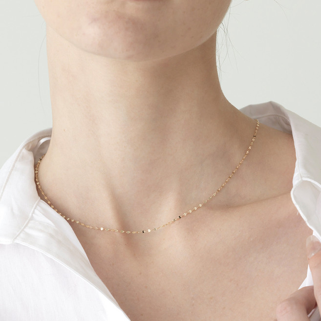 SEMI JEWELRY 女款 14K Stella 鏈條項鍊 + 購物袋