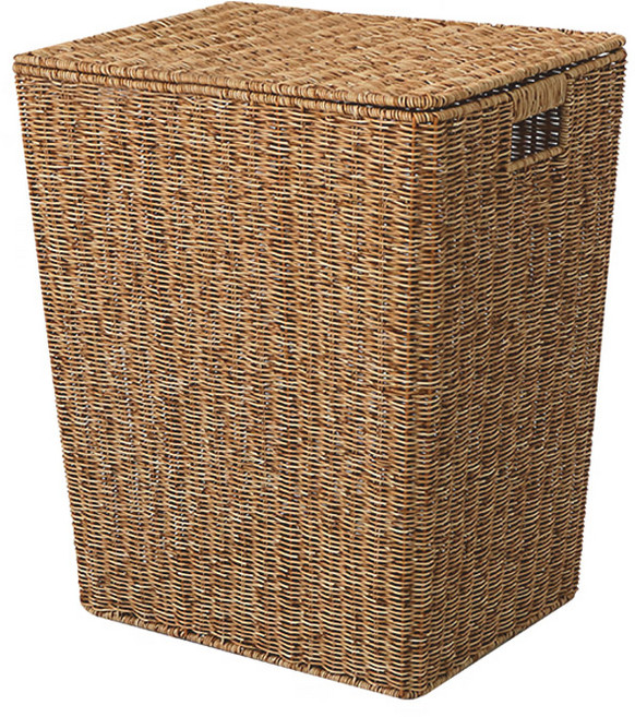 네이쳐리빙 데이지가든 라탄 빨래바구니 80L