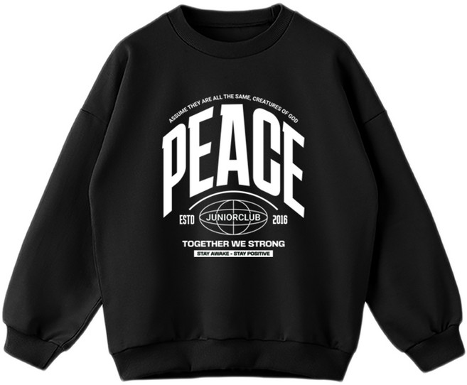 제니키즈 주니어용 오버핏 피스 맨투맨 JN1093M