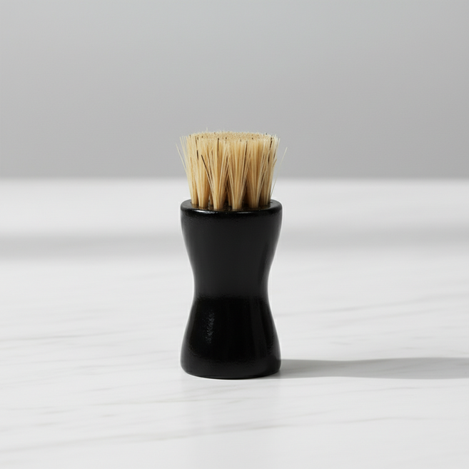 마켓피아 먼지제거 핸드 브러쉬 구두솔 7.1 x 3 cm, 블랙, 1개